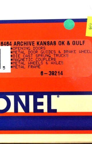 "Coche de boxeo Lionel 6464 Archive "KANSAS OK & GULF", calibre O, como nuevo... ¡$49.95! - Imagen 3 de 4