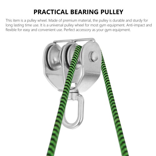 Stainless Steel Pulley Mountaineering Gear Lifting Pulley System Swivel Pulley - Picture 9 of 12