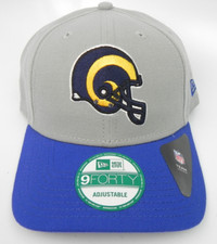 LOS ANGELES RAMS NFL ROYAL/ GRAY 2-TONE 9FORTY 940 SNAPBACK CAP HAT NEW ERA 