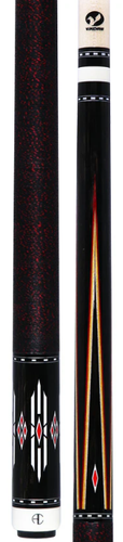 Ariel Carmeli by Viking Diamond Series Red Diamond Pool Cue with Vikore Shaft - Picture 7 of 8
