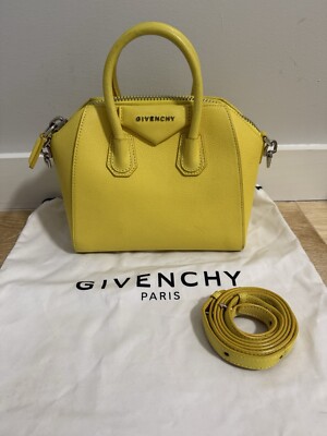 Givenchy Mini Antigona Top-Handle Bag Jaune 2 500 $ Sac à Main remise Sac Bandoulière