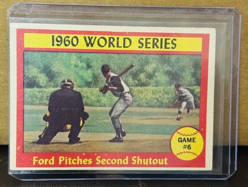 1961 Topps #311 Ford Pitches Second Shutout Baseball Card VG/Exc Condition