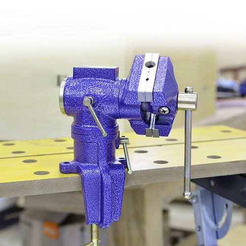 Neu Doppelbacken Tischschraubstock Multifunktionsklemme 360 Grad drehbare Werkbank - Bild 3 von 6