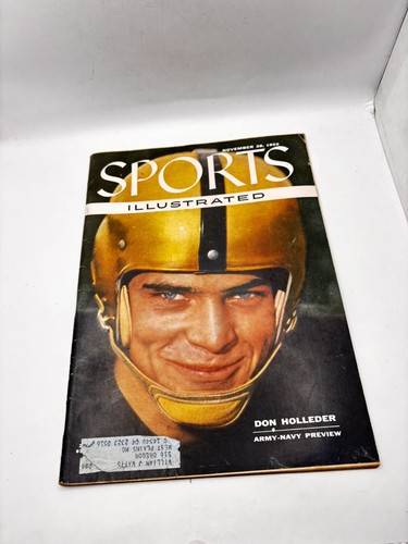 Vintage Sports Illustrated November 28, 1955 Don Holleder Army
