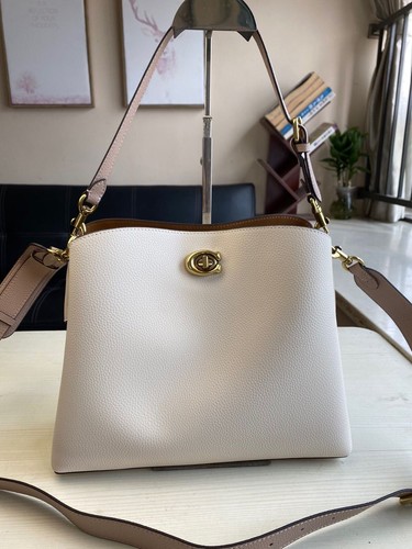 Coach Willow Schultertasche Color Block Weiß Damen Taschen Outlet Neu - Bild 9 von 13