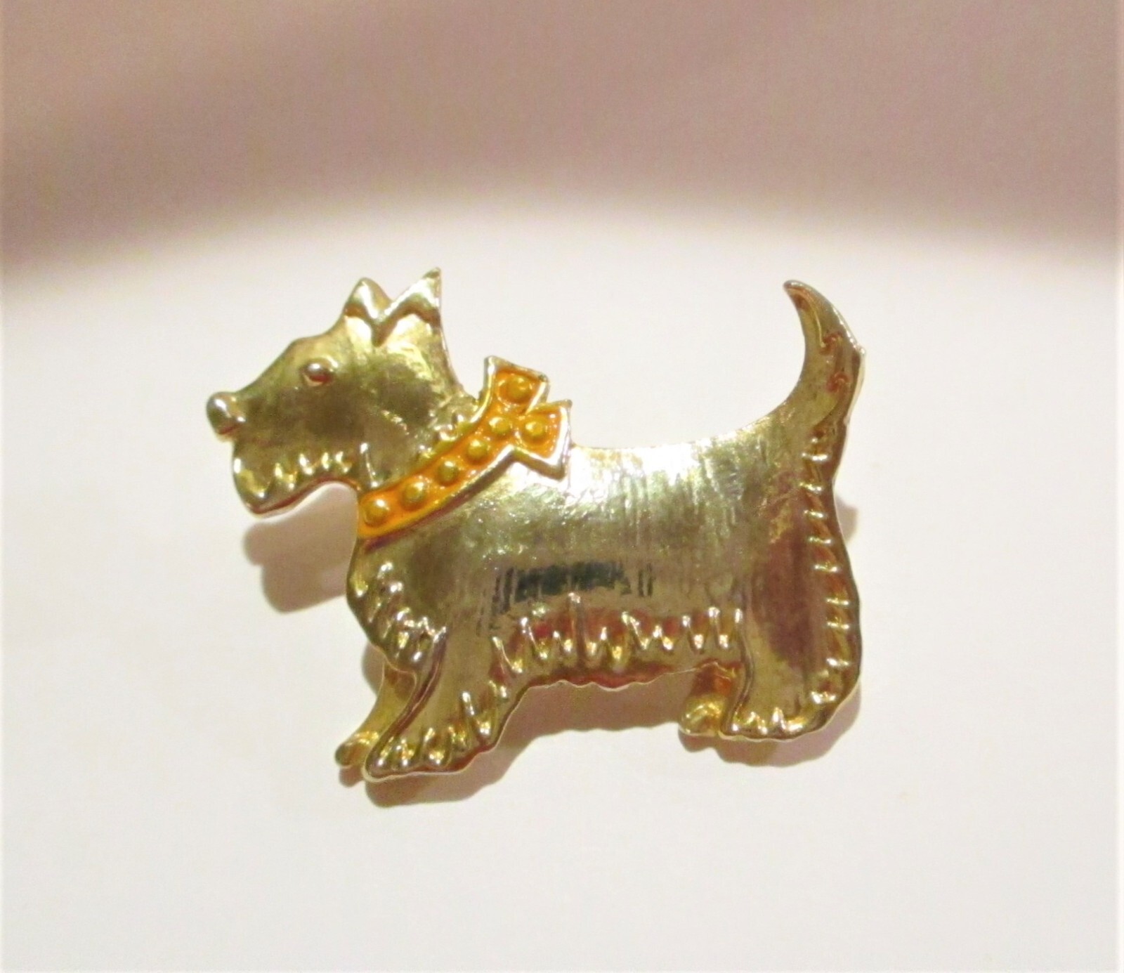 Vintage Gold Scotty Dog Pin Made in Taiwan - image 1