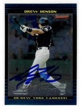 Drew Henson Signed 2002 Bowman Chrome Card #BDP133 New York Yankees