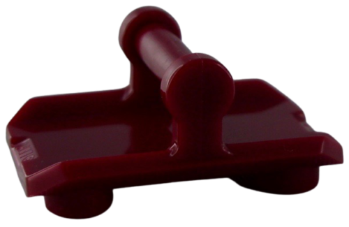 Lego 2 Stück Schild dunkelrot 30166 Schutzschild Schilder Waffe Werkzeug Neu - Bild 2 von 3