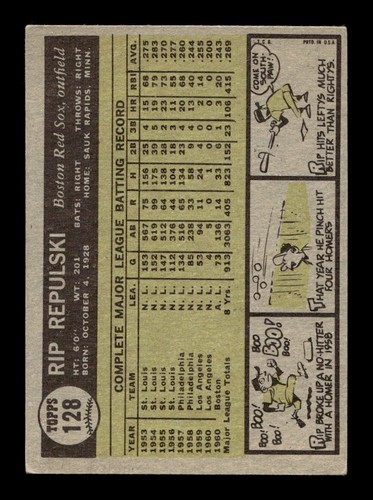 1961 Topps Baseball 4-434 VG-EX Pick From List All PICTURED kk7 cc8 yy3 - Picture 35 of 331