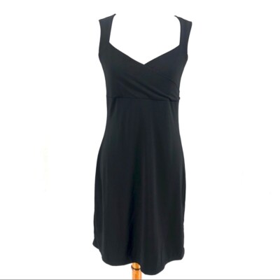 Women's Old Navy Black Stretchy Sleeveless Halter Jewel Neck Dress sz M |  eBay