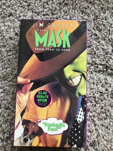 The Mask VHS 1995 gem box VGA Vert Overlap  White Turner H.E. Watermark Sealed A - 第 1/9 張圖片