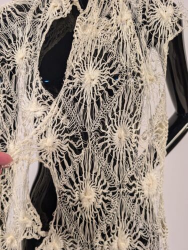 ANTIQUE VICTORIAN 19TH C HAND MADE HAIRPIN LACE RUNNER / STOLE FOR DRESS - Picture 3 of 3