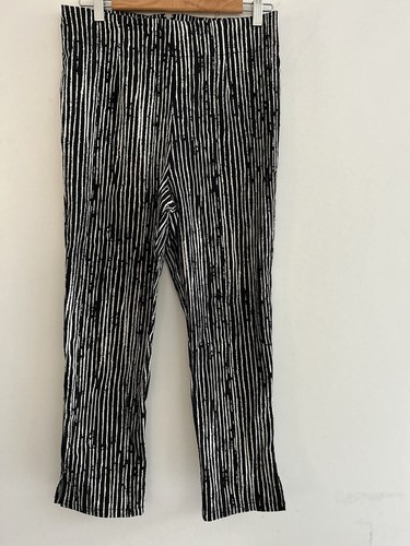 Hell Bunny 50s Style Capri Pants - Large Uk 14 Regan Capris Striped - Picture 4 of 12