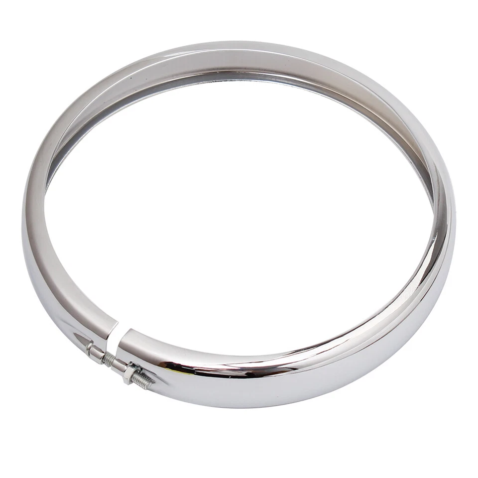 Tampa decorativa moldura anel acabamento farol cromado 5,75 pol. para Harley Sportster Dyna - Imagem 3 de 4