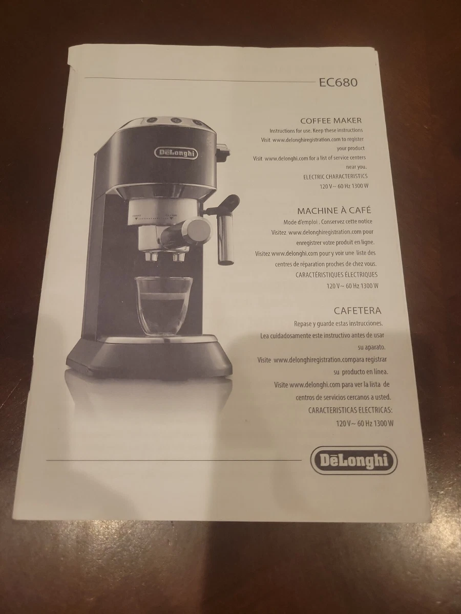 Delonghi EC680M Dedica Espresso Machine Replacement Part Manuals | eBay