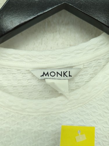 Monki Women's Top S White Polyester with Elastane Cropped - Picture 5 of 5