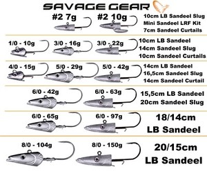 savage gear sandeel jig head