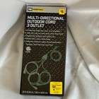 Pro Essentials Multi-Directional Outdoor/Indoor Cord 3 Outlet 20 feet Splitter