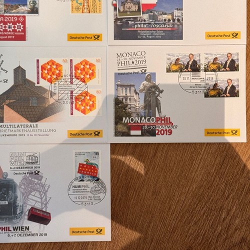 MESSEBELEGE 2019 Jahrgang komplett - mit Cachet Messebriefe 10 Stück! [Messebele - Bild 4 von 5