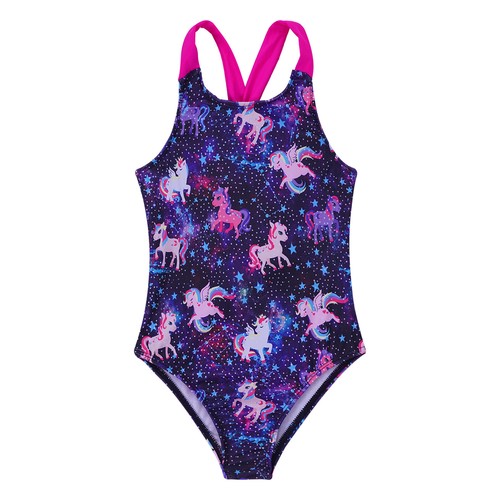 Mädchen Bikini Bademode Sommer Aufdruck Schwimmanzug Kinder Ärmellos Badeanzüge - Picture 58 of 97