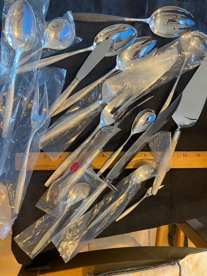 KIRK FLORENTINE 纯银雕刻套装,大师蝴蝶,GRAVY LADLE — 第 3/3 张图片