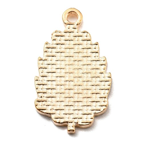 10 Brown Coloured Winter Christmas Pine Cone Shaped Pendant Charms 23mm x 13.5mm - Picture 3 of 3