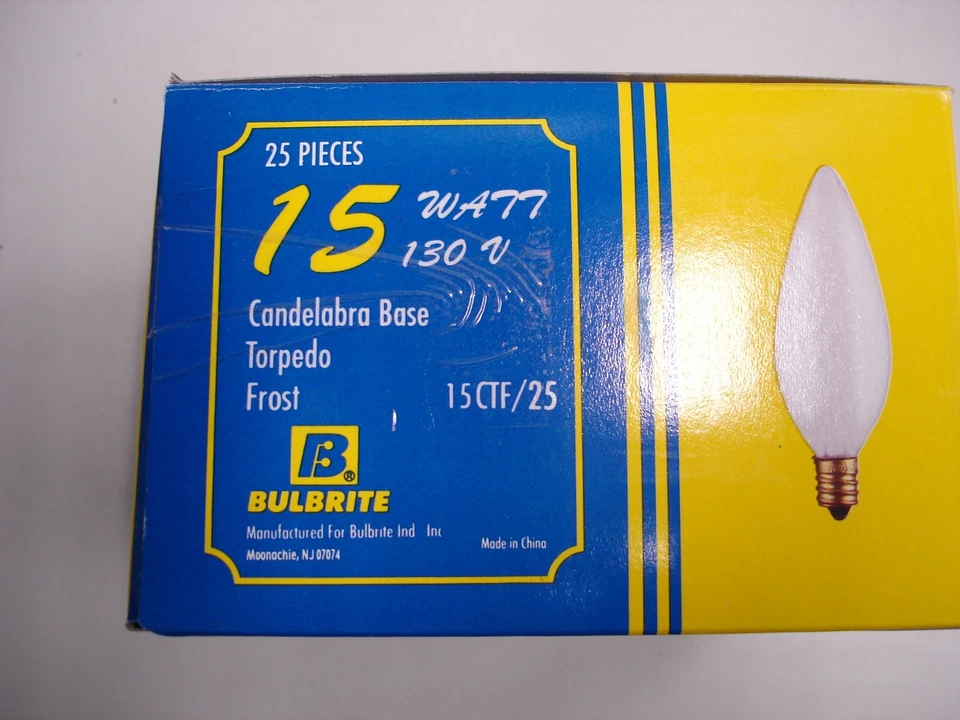 Box of 25 BULBRITE REPLACEMENT BULBS 15CTF/25/2 15W 120V - Image 2 of 4