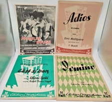 🎹 SCHLAGER + Tanzmusik 1950er: 4 Klavier-Notenblätter: Moulin Rouge+Cést si bon