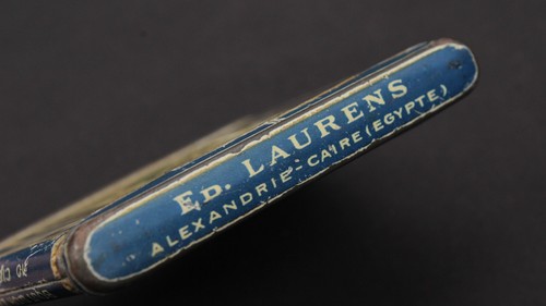 Alte Blechdose Ägypten Zigaretten Ed Laurens Tanagra Cigarettes Tin London Depot - Picture 8 of 9