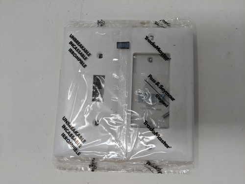(SET MIT 2) Legrand P&S Trademaster weiße unzerbrechliche Abdeckung TP126W