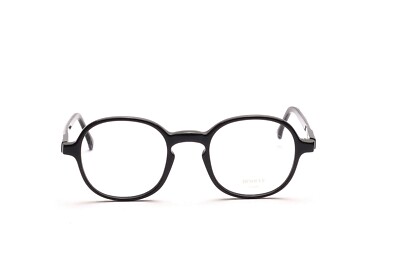 Panto Brille Schwarz Fassung Herren Binocle Frame France 48-18 mm  EG4