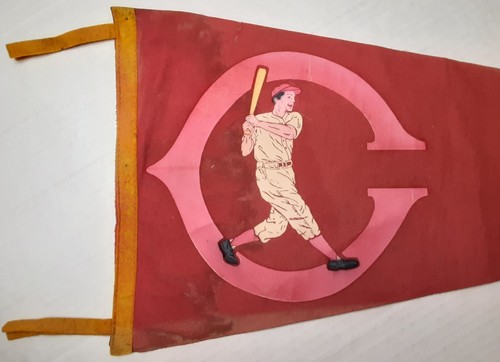 Vintage 1950's CINCINNATI REDS Baseball PENNANT ~ Full Size-29" Long - Picture 2 of 5