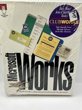 Used Microsoft Works 3.0 1993 Multimedia Edition CD-ROM Single Use MAC