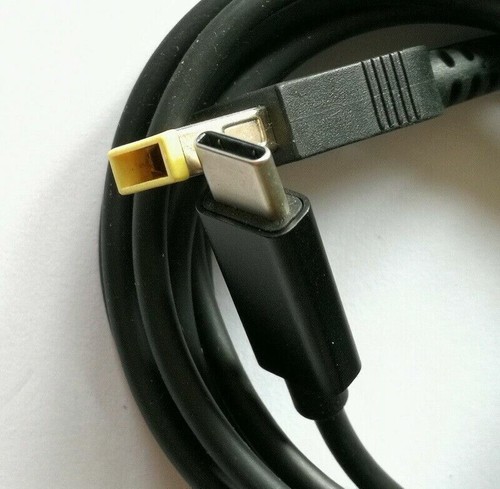 USB-C TYPE C PD to Square male charger cable cord For Lenovo Yoga11S X1 Carbon - Picture 3 of 3