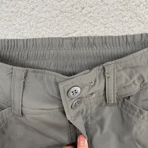 REI Hiking Pants Girls Small 8 Outdoor Convertible Zip Off Shorts Gray Outdoors - Picture 4 of 15