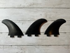 FCS G-R TRI Thruster Fin Set Surfboard Surf Fins Dual Twin Tab Black OE Original