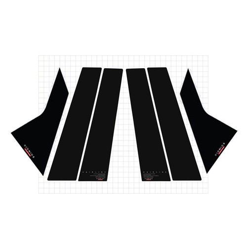 Acrylic B C Pillar Plate Molding 6p 1set (Fits: 2023+ Ioniq6) - Picture 2 of 9