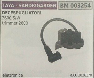 BOBINA ACCENSIONE DECESPUGLIATORE TAYA 2600S-W TRIMMER 2600 BOBINA ACCENSIONE DECESPUGLIATORE TAYA 2600S-W TRIMMER 2600