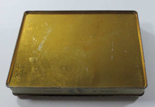 Vintage Candy Tin Christopher Columbus Almond Torrone di Cremona Italy 1930s - Picture 6 of 9
