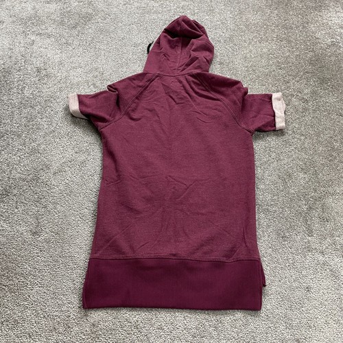 Mossimo Hoodie Short Sleeve Sweatshirt Mens Small Purple Pockets Casual Outdoor - Picture 2 of 9