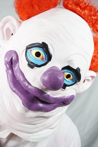 Scary Halloween Clown Mask Evil Easy Costume Realistic Latex with Hair - Picture 178 of 199