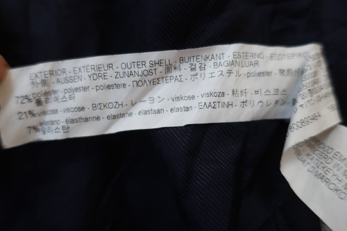 ZARA WAISTCOAT CORPORATE LONG LINE SIZE XS NAVY - Picture 5 of 7