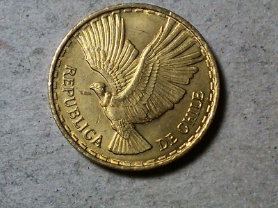 CHILE 2 CENTISIMOS 1970 EAGLE UNCIRCULATED