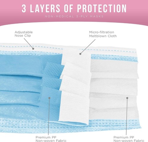 50 Stück Cubrebocas Para Niñas y Niños Desechables 3-Capa Protectora Máscaras - Bild 4 von 6