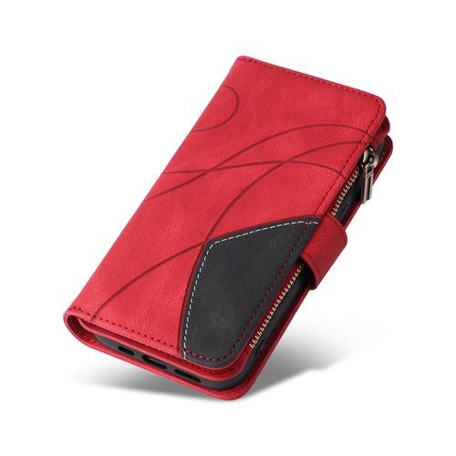 Zipper Strap Leather Card Wallet Phone Case For iPhone 12 11 13 14 15 Pro Max - Picture 52 of 56