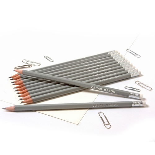 12 HB Graphitstifte personalisiert mit Namen - Premium-Qualität bedruckte Stifte - Bild 3 von 60