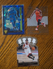 Kyle Lowry -2020-02 Crown Royale +Flux Blue Cracked Ice +2015-16 Clear Vision