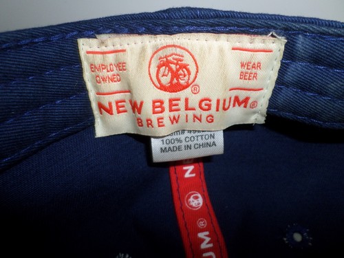 New Belgium Brewing Fat Tire Beer Hat Blue Embroidered Logo Adjustable Cotton - Picture 5 of 5