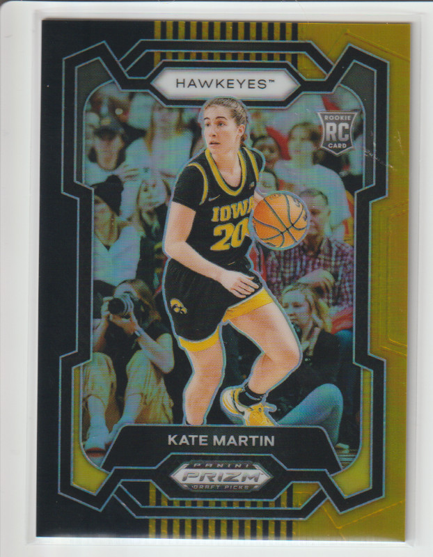 2024 Panini Prizm Draft Picks Kate Martin Black Gold RC Rookie #3/5 SSP Iowa