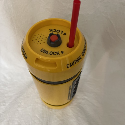 Disney Parks Monsters Inc Scream Canister Sipper Cup Bottle With Sound - WORKS - Picture 5 of 14